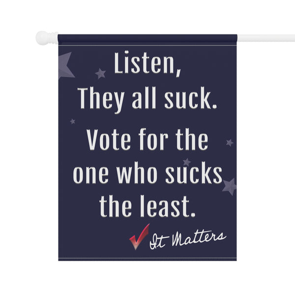 Bipartisan Political Vote Funny Yard Flag
