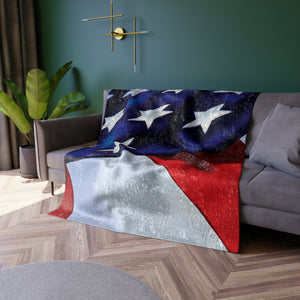American Flag Decorative Throw Blanket