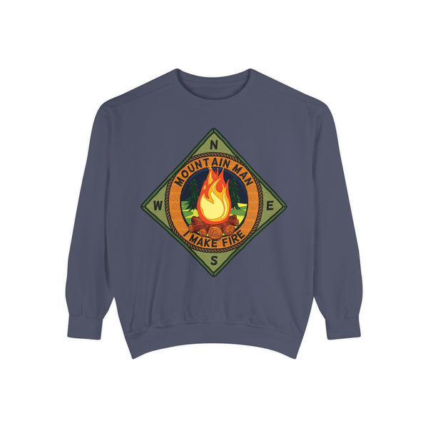 Mountain Man Men's Funny Camping Sweatshirt