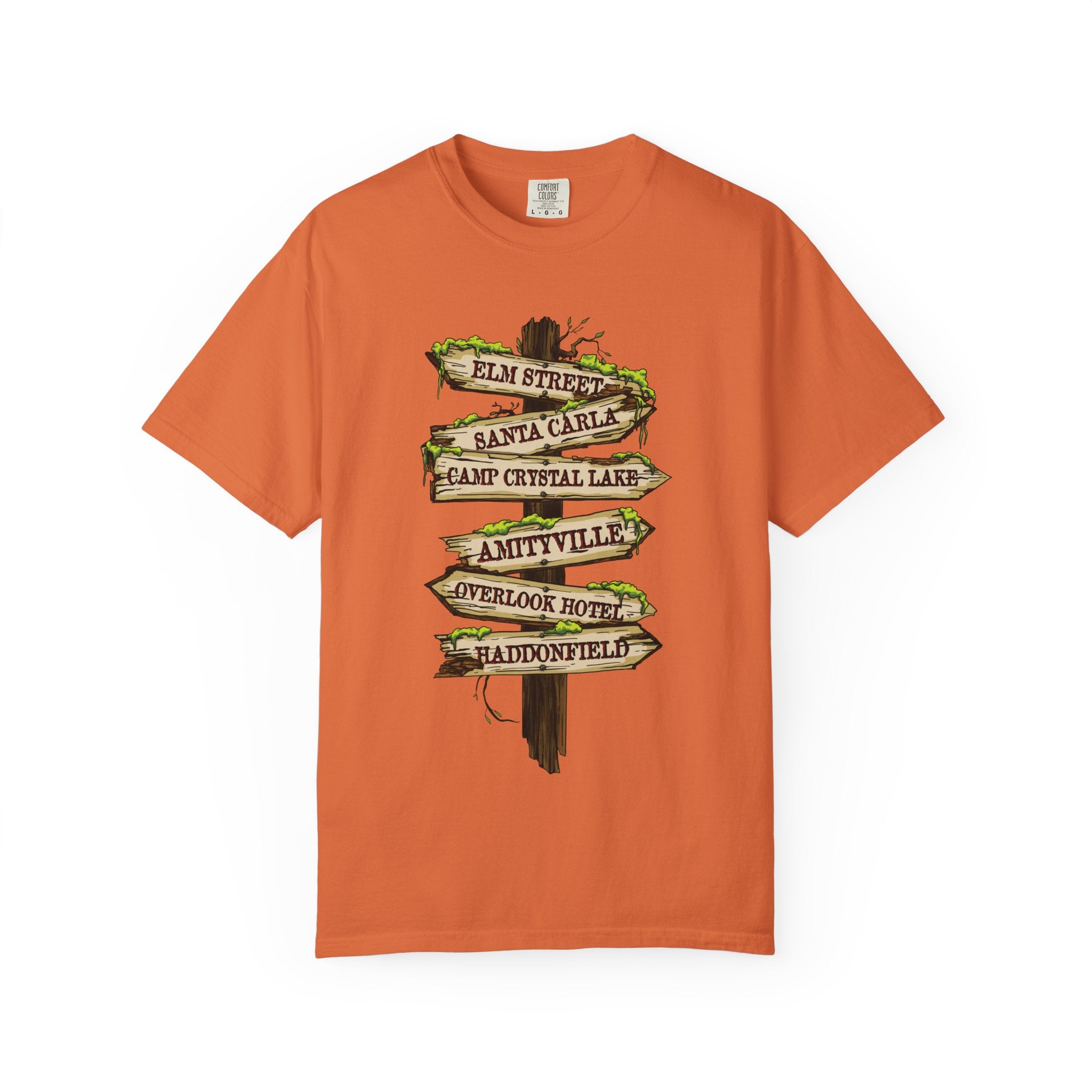 Horror Road Sign Halloween T-Shirt Comfort Colors®