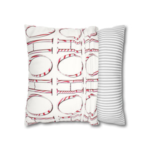 throw pillow with 'Reversible Christmas Cover Covers' design
