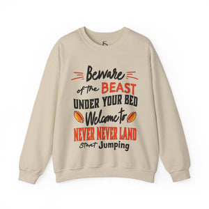 sweatshirt with 'Virginia Tech Football Game Day' design on a plain background