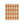 throw blanket with orange and beige diamond pattern on a white background