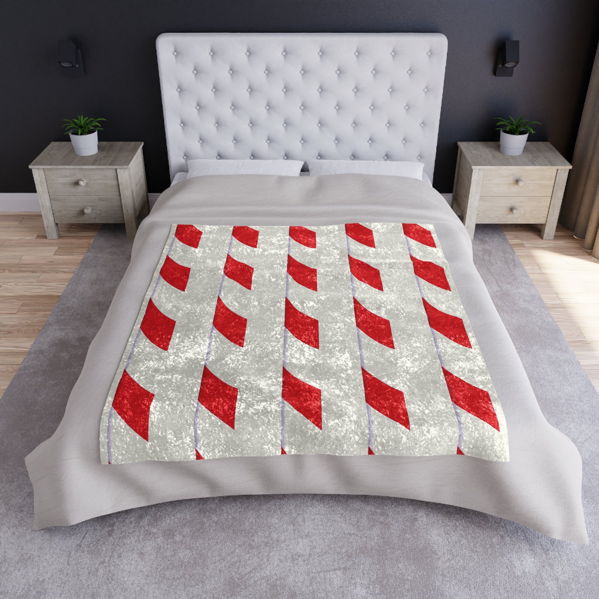 Candy Cane Stripes Christmas Throw