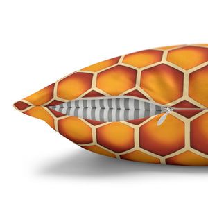 throw pillow with 'Honeycomb Cover' design