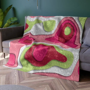 Abstract Festive Christmas Holiday Throw