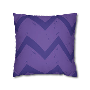 throw pillow with 'Purple & Green Reversible Cover' design