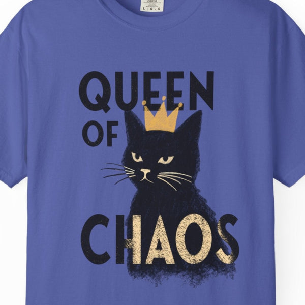 Queen of Chaos Black Cat Grunge Style Comfort Colors® T-Shirt
