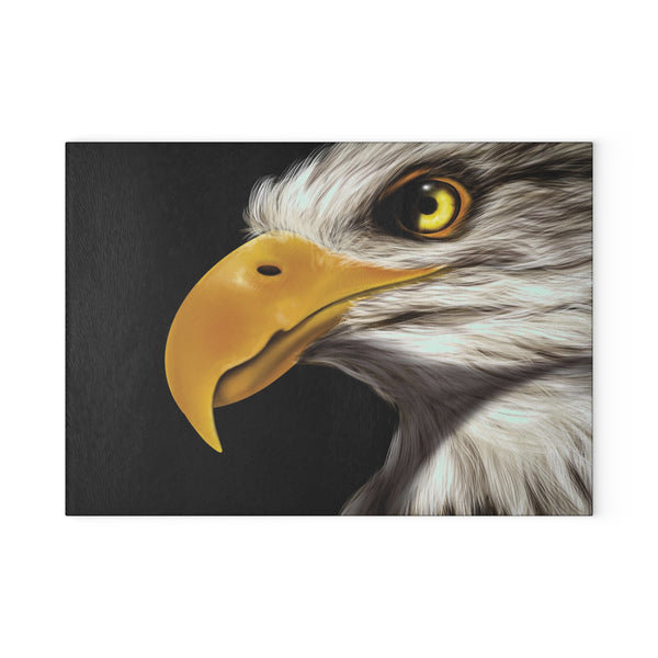American Bald Eagle Kitchen Decor Glass Cutting Board
