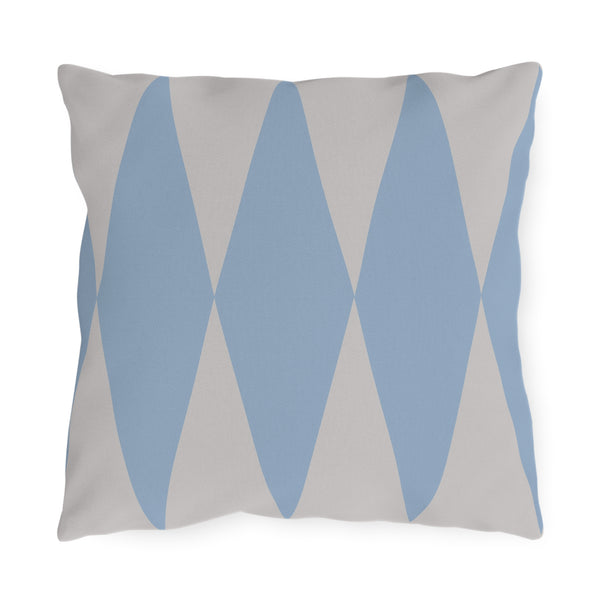 Baby Blue Diamond Indoor Outdoor Throw Pillow