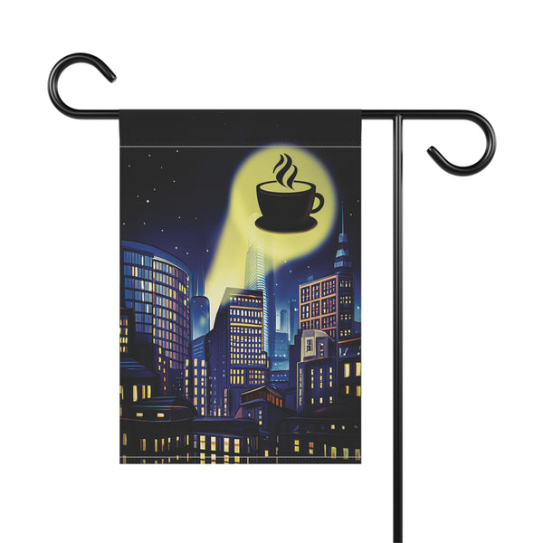 Batman Signal Coffee Lovers Yard Flag