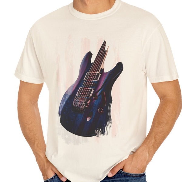 Comfort Colors© American Rock Guitar Patriotic USA T-Shirt