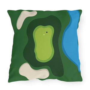 Golfers Outdoor Indoor Patio Throw Pillow