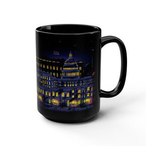 mug with 'Starry Night Washington DC Art' graphic on a white background