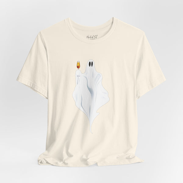 Champagne Ghost Cute Halloween T-Shirt