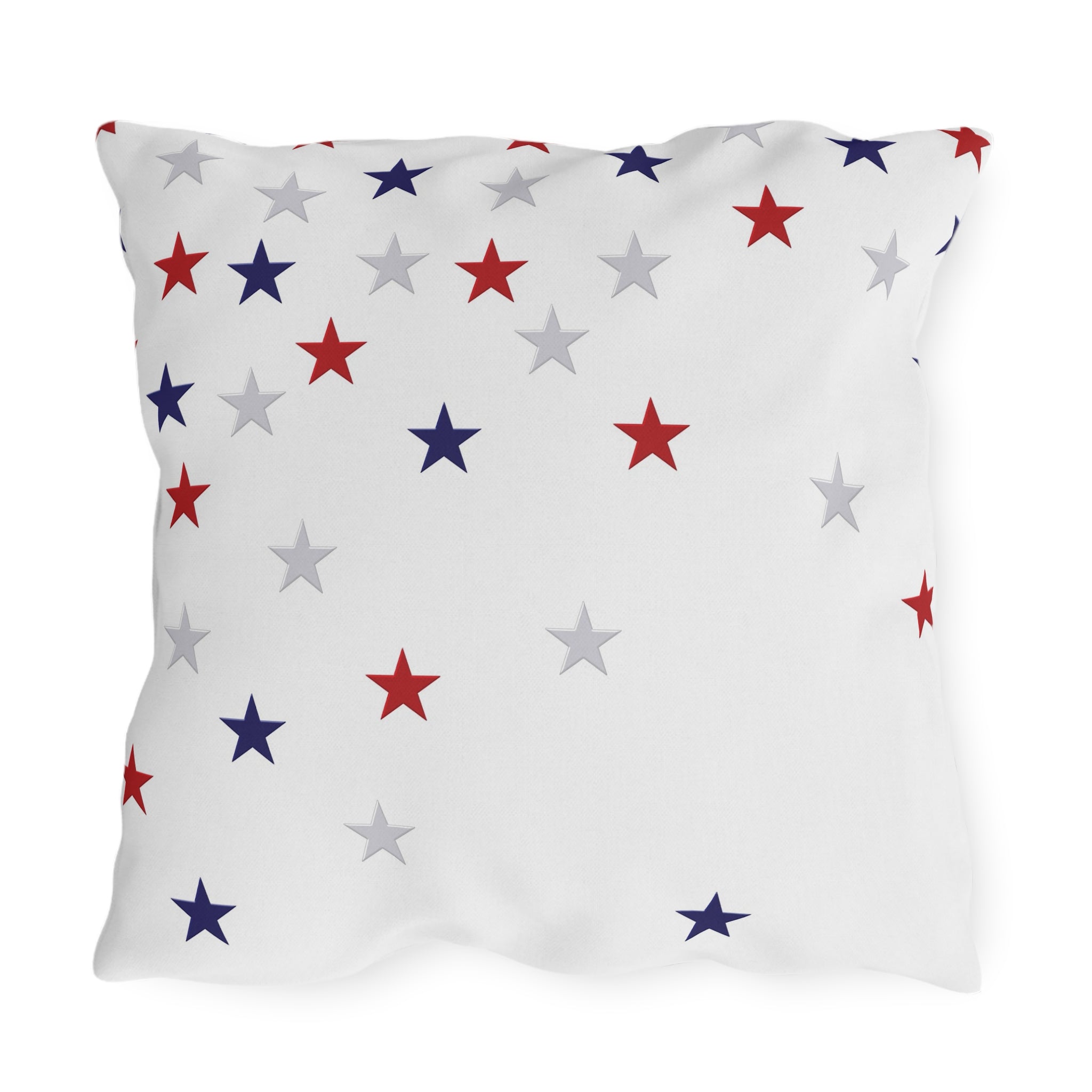 Patriotic Stars Indoor Outdoor American Chic Accent Pillow