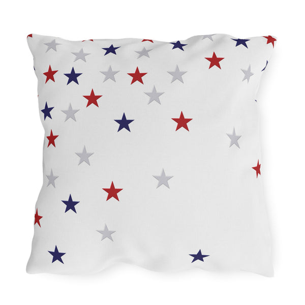 Patriotic Stars Indoor Outdoor American Chic Accent Pillow