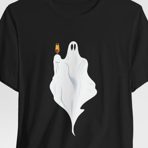Champagne Ghost Cute Halloween T-Shirt
