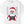 White t-shirt with a graphic of Santa Claus in a mugshot style design on a white background