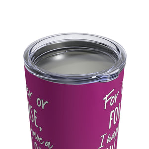 mug with 'Khaleesi A Few Dragons GOT Funny Insulated Travel 10oz' graphic on a white background