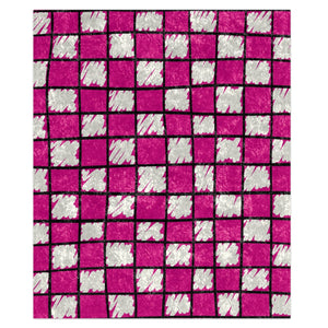 Checkered Pink & White Chic Couch Throw Blanket