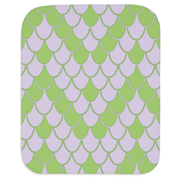 baby snake skin green purple baby blanket