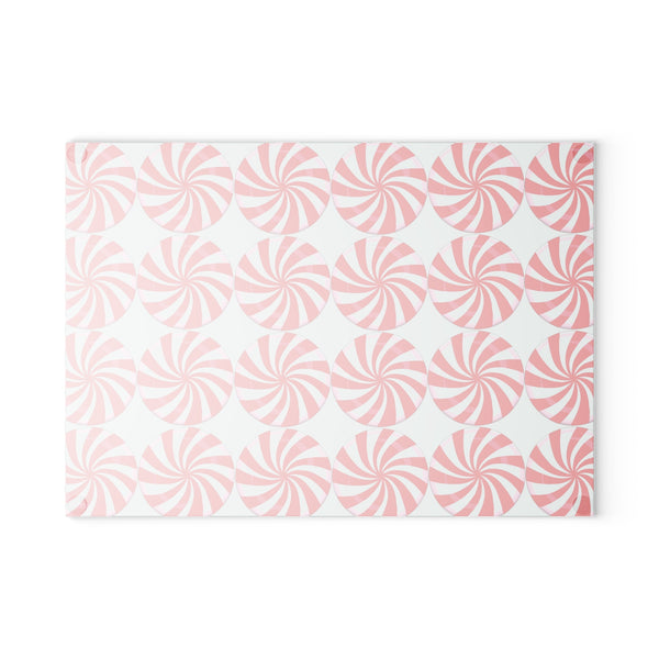 Candy Cane Peppermints Christmas Cutting Board
