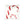 Red Candy Cane Velvet Pillow