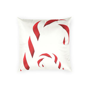 Red Candy Cane Velvet Pillow