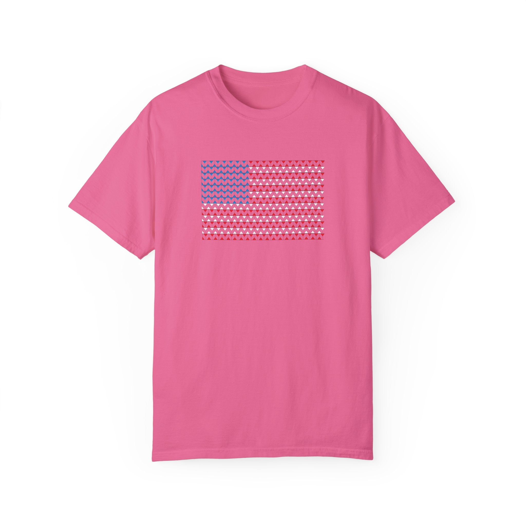 Comfort Colors© Martini Style American Flag Patriotic T-Shirt