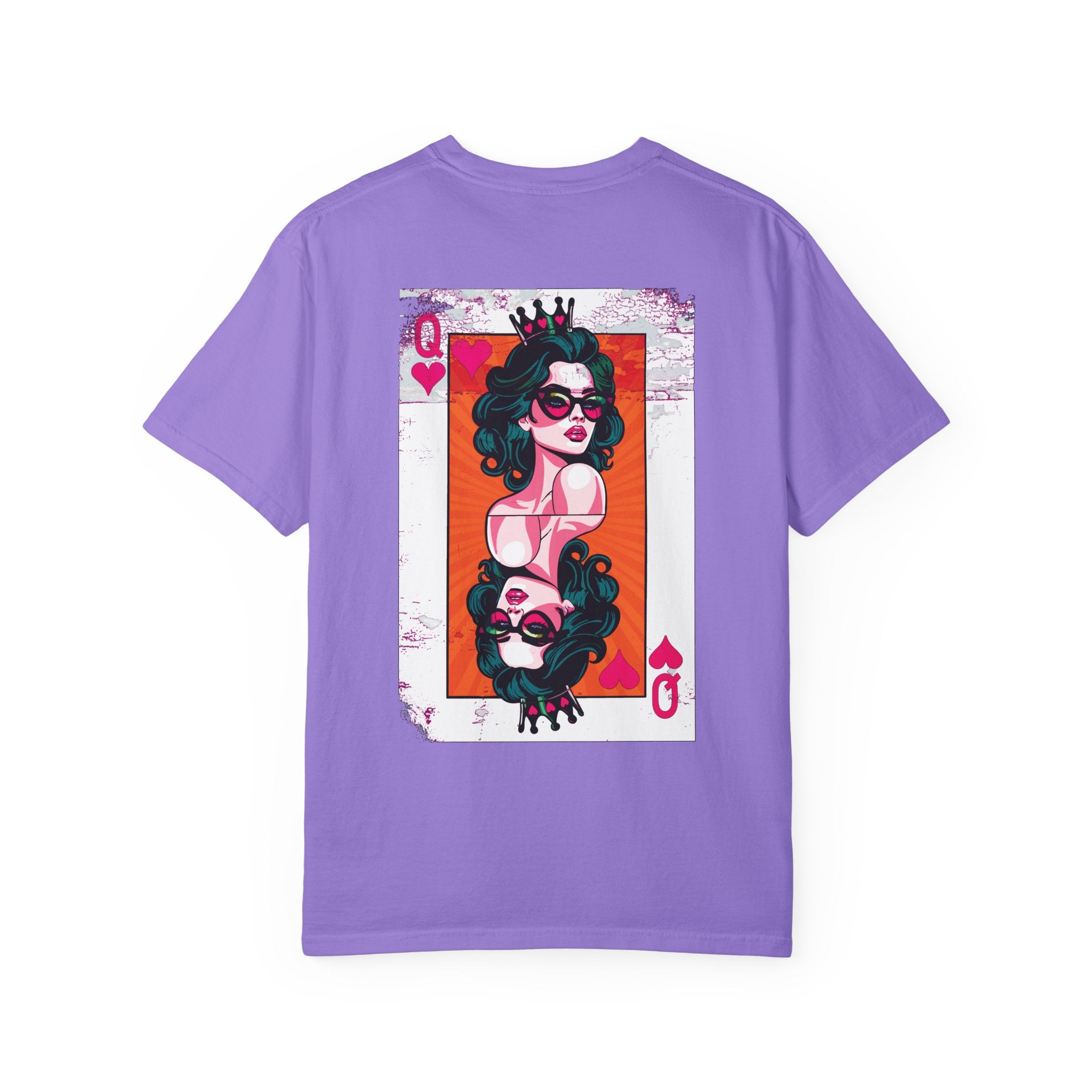 Comfort Colors® Retro Queen of Hearts Vintage Grunge T-Shirt