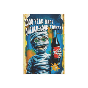 Garden flag with 'Halloween Mummy Vintage Retro' design