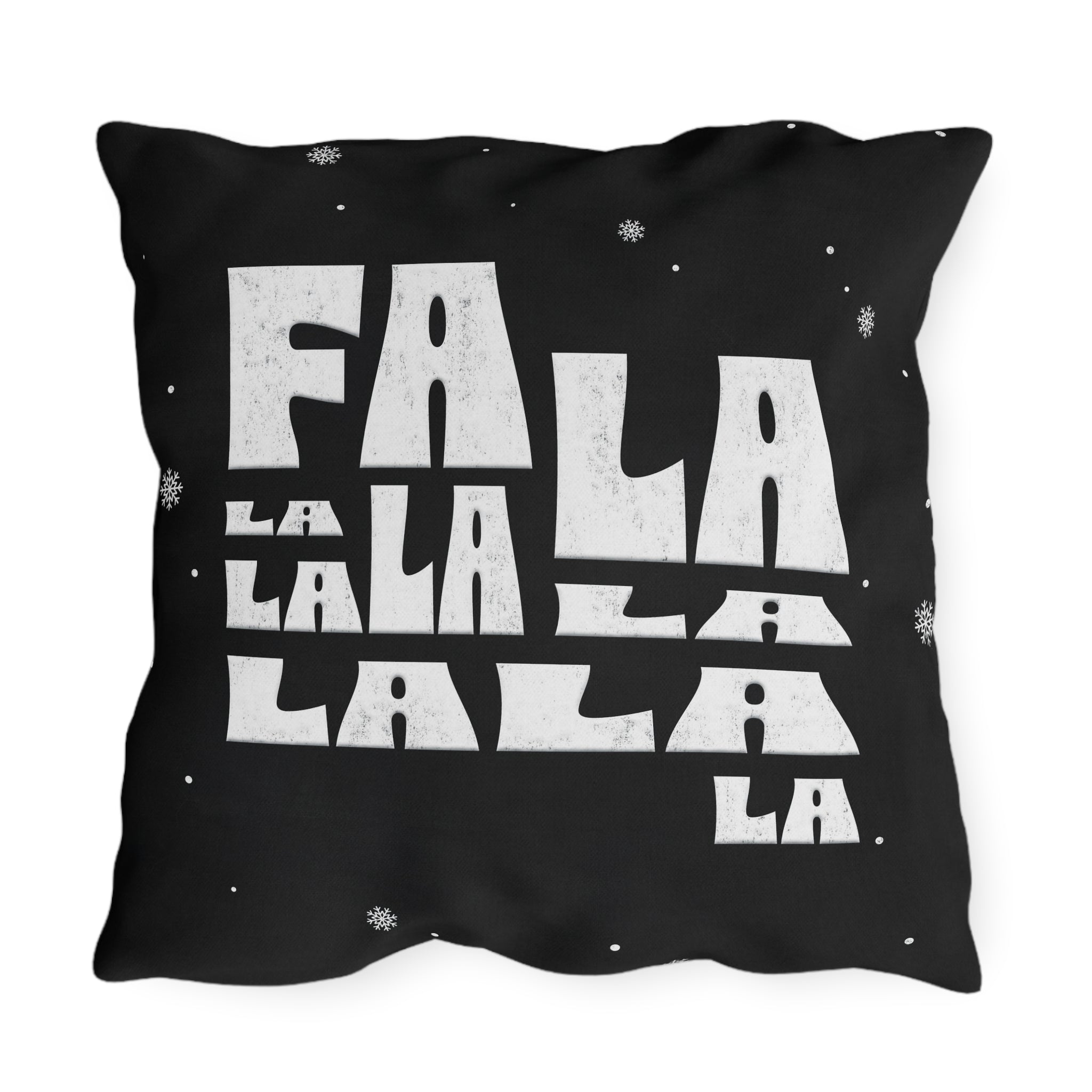 FaLaLaLaLa Holiday Decor Outdoor Throw Pillow