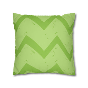 throw pillow with 'Purple & Green Reversible Cover' design
