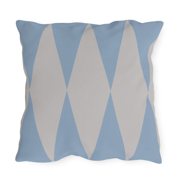 Baby Blue Diamond Indoor Outdoor Throw Pillow