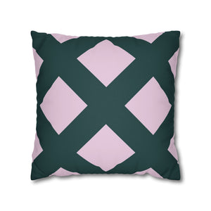 throw pillow with 'Reversible Lavender & Blue Cover' design