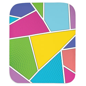 pop art comics sherpa baby blanket