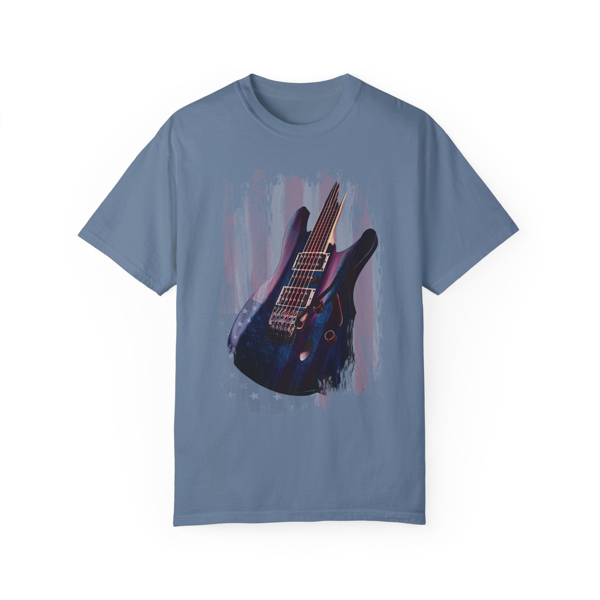 Comfort Colors© American Rock Guitar Patriotic USA T-Shirt