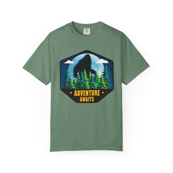 Comfort Colors® Bigfoot Adventure Awaits Funny Camping T-Shirt