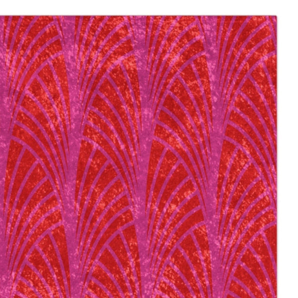 Pink & Orange Art Deco Decorative Throw Blanket