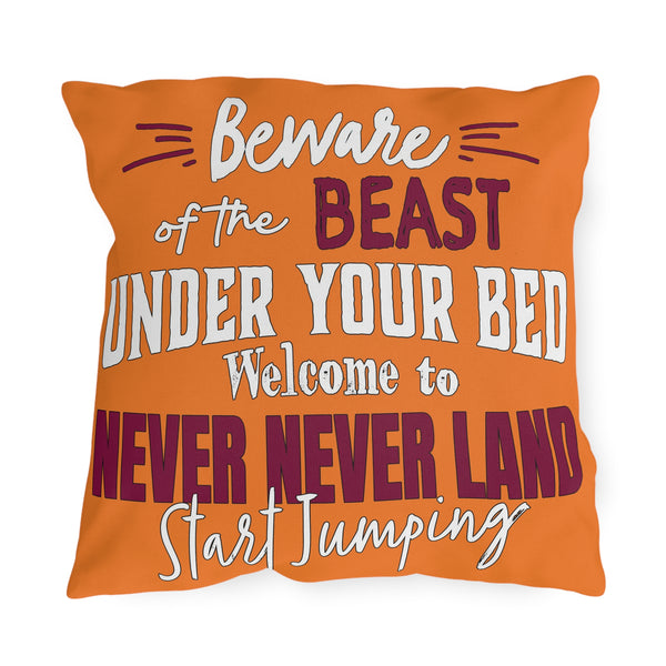 Virginia Tech Football Reversible Indoor Outdoor Couch Pillow