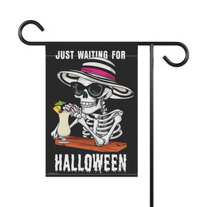 Waiting for Halloween Summer Yard Flag