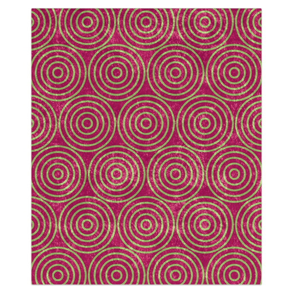 Pastel Pink & Green Decorative Throw Blanket