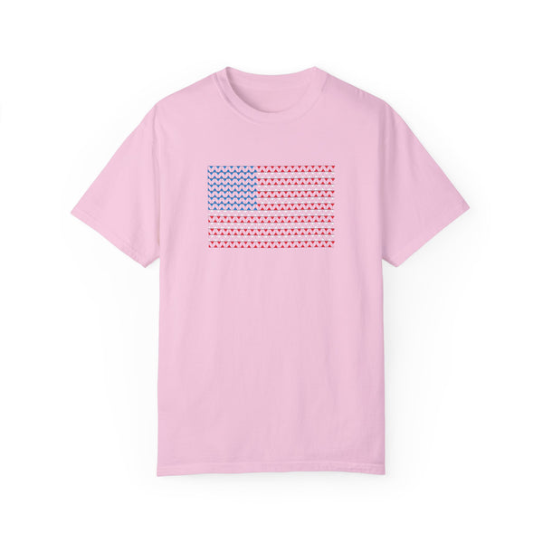 Comfort Colors© Martini Style American Flag Patriotic T-Shirt
