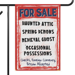 haunted house sale yard flag