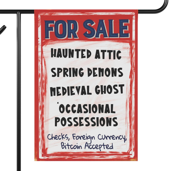 haunted house sale yard flag