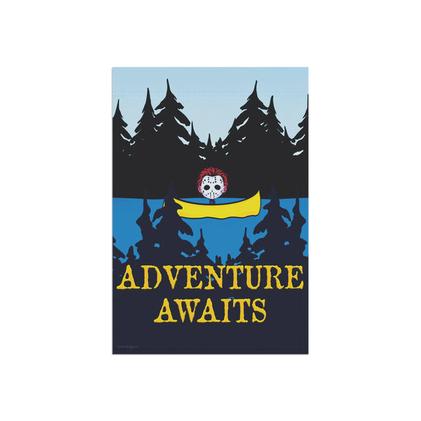 Adventure Awaits Funny Halloween Yard Flag