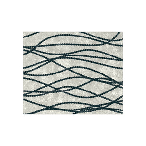 White & Blue Azure Pearls Decorative Throw Blanket