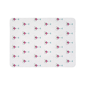 Soft sherpa blanket with 'Cupids Arrow Martini Soft Sherpa Throw' design
