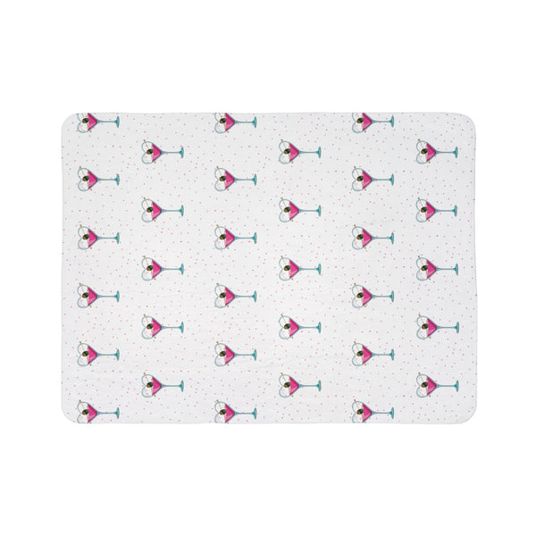 Cupids Arrow Martini Soft Sherpa Throw Blanket